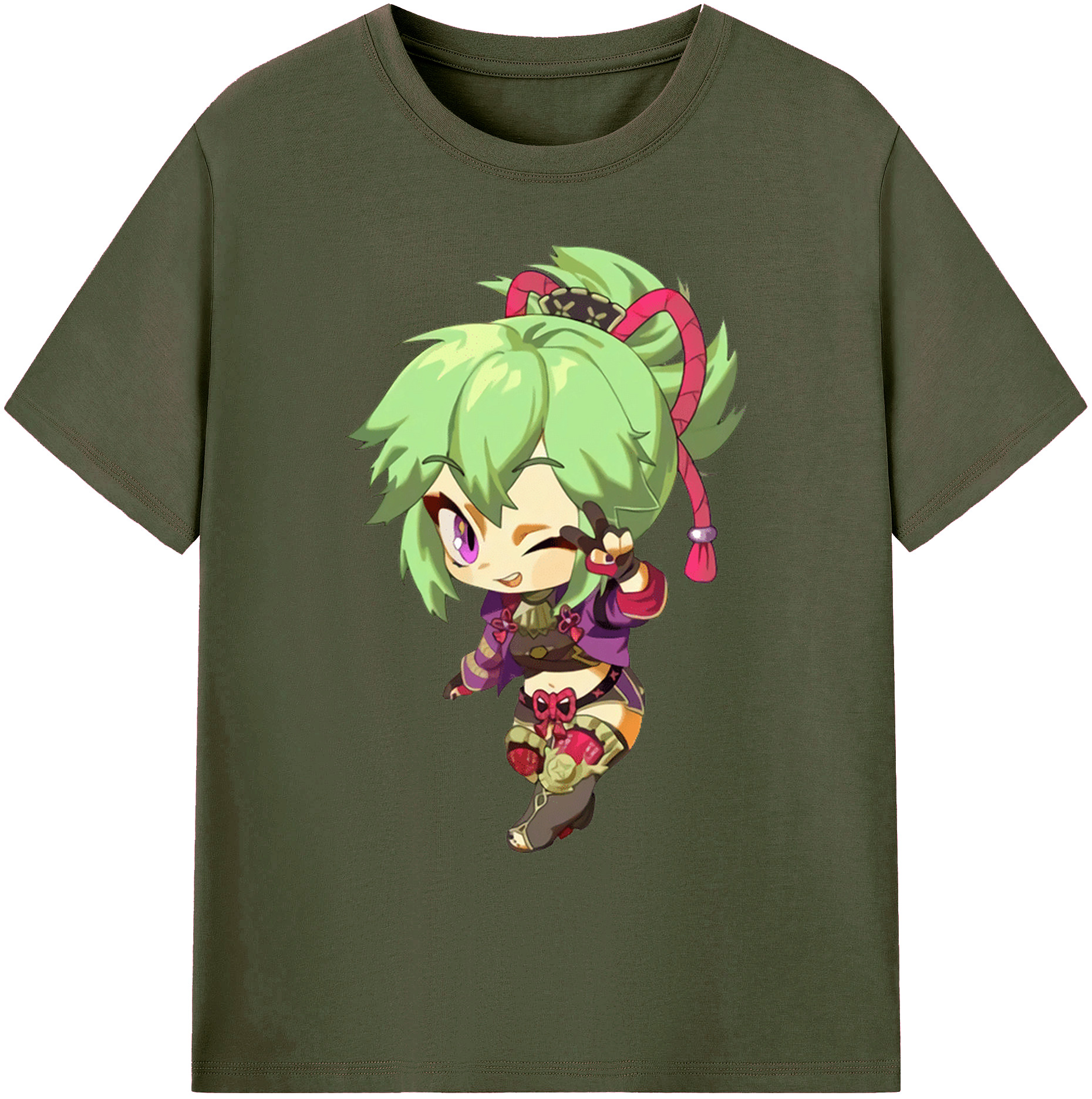 げんし神  久岐忍 くき しのぶ genshin Kuki Shinobu 綿100％ メンズ半袖Tシャツ｜肌触りやわらか＆通気性